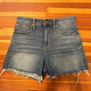 Madewell high-rise denim shorts